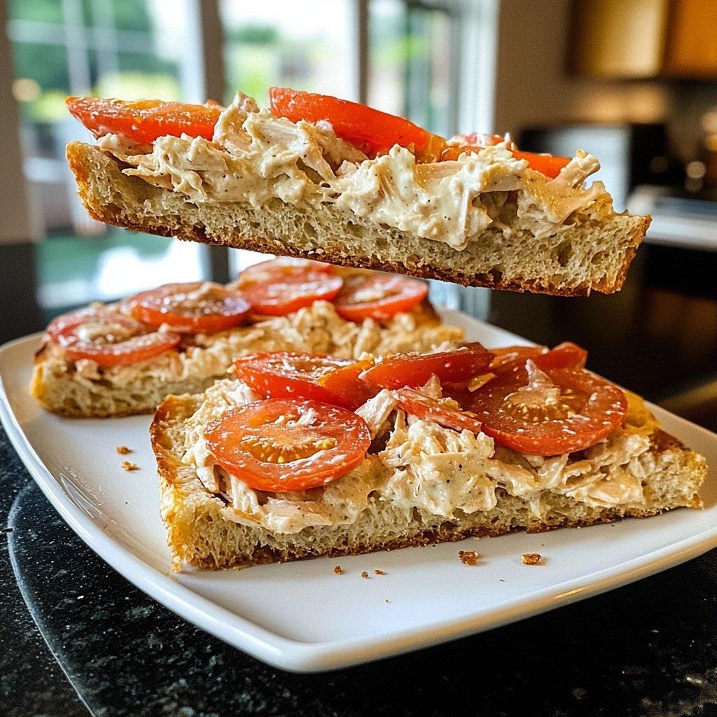 Tomatenbroodjes met Kipsalade