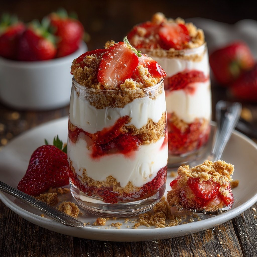 Strawberry Cheesecake Yogurt Parfaits