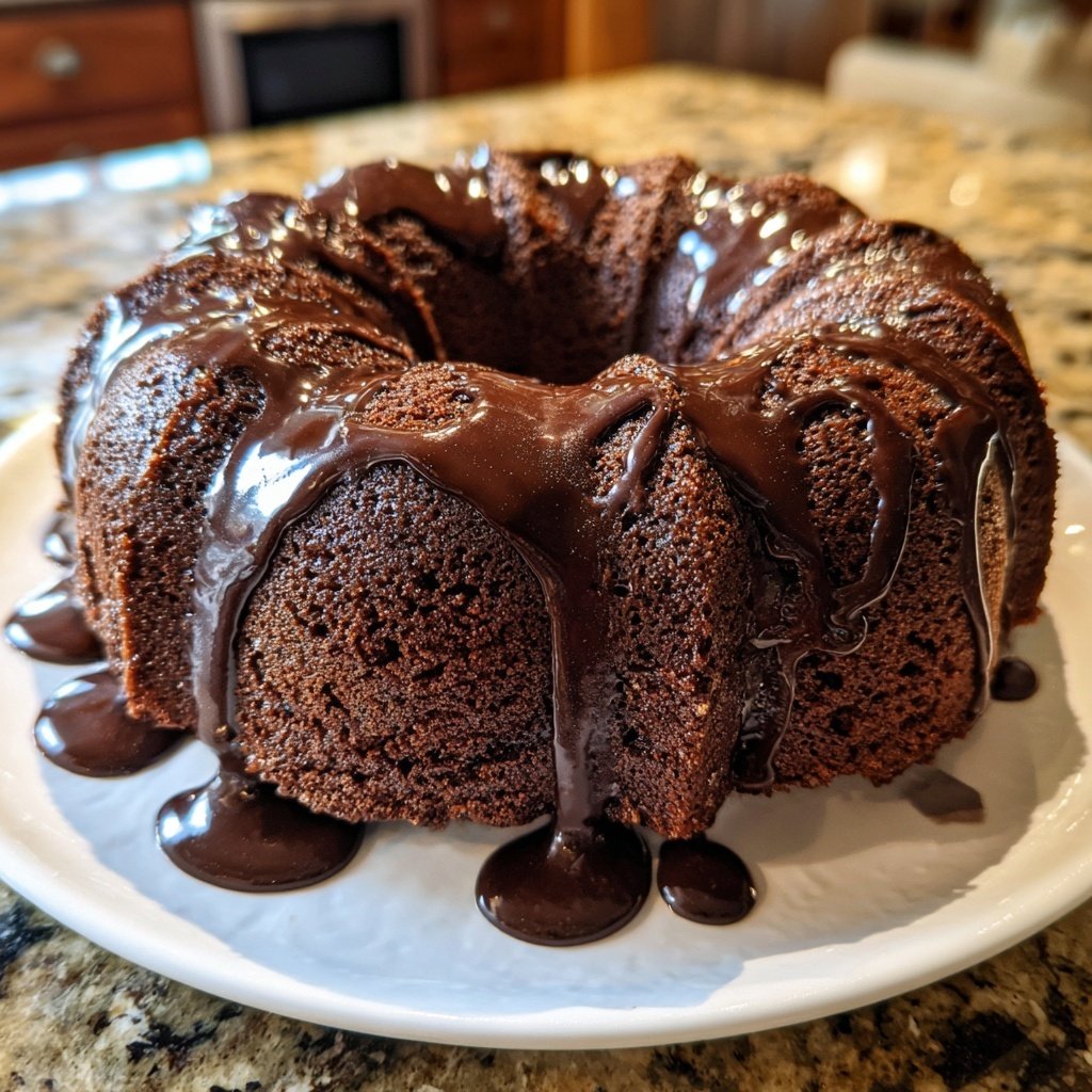 Chocolate Cake With Moist Cocoa Crumb