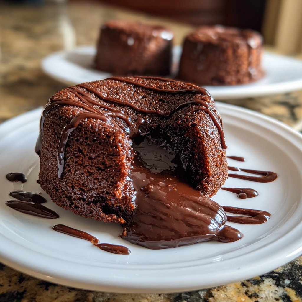 Dark Chocolate Lava Cakes