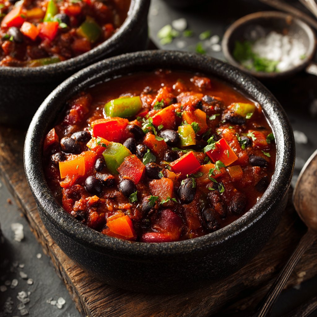 Healthy Crockpot Black Bean Chili