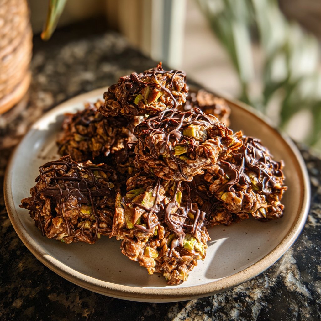 Chocolate Pistachio Snack Clusters