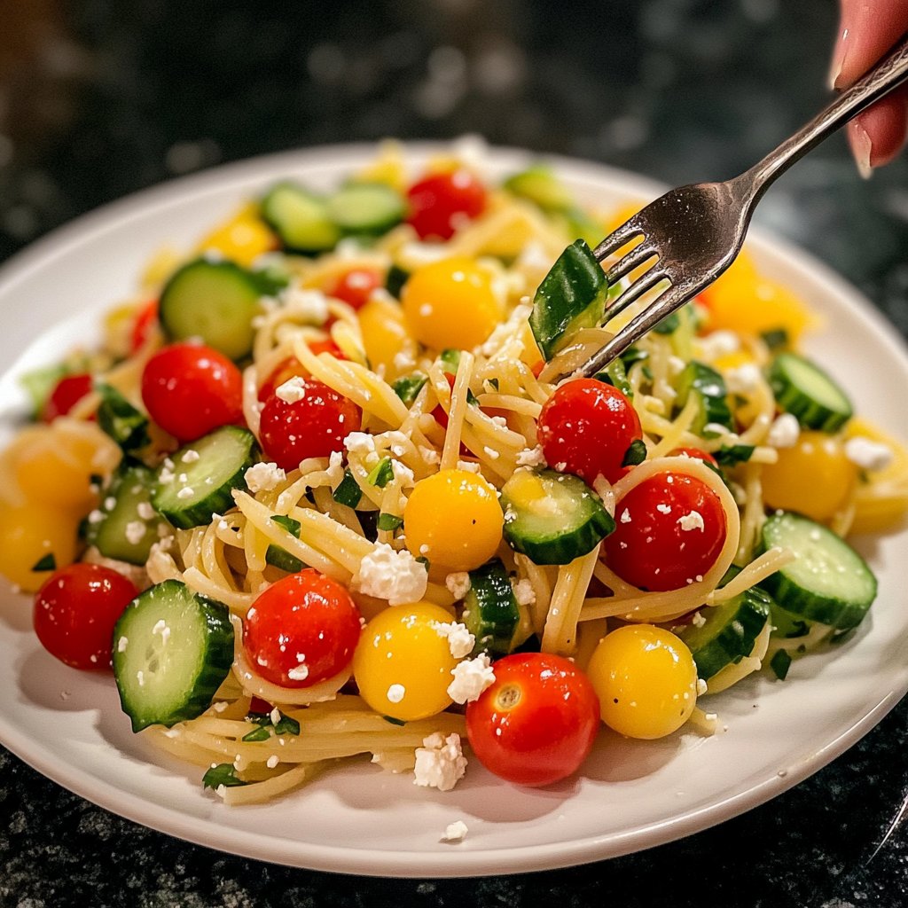 Quick Pasta Salad Lunch for Work