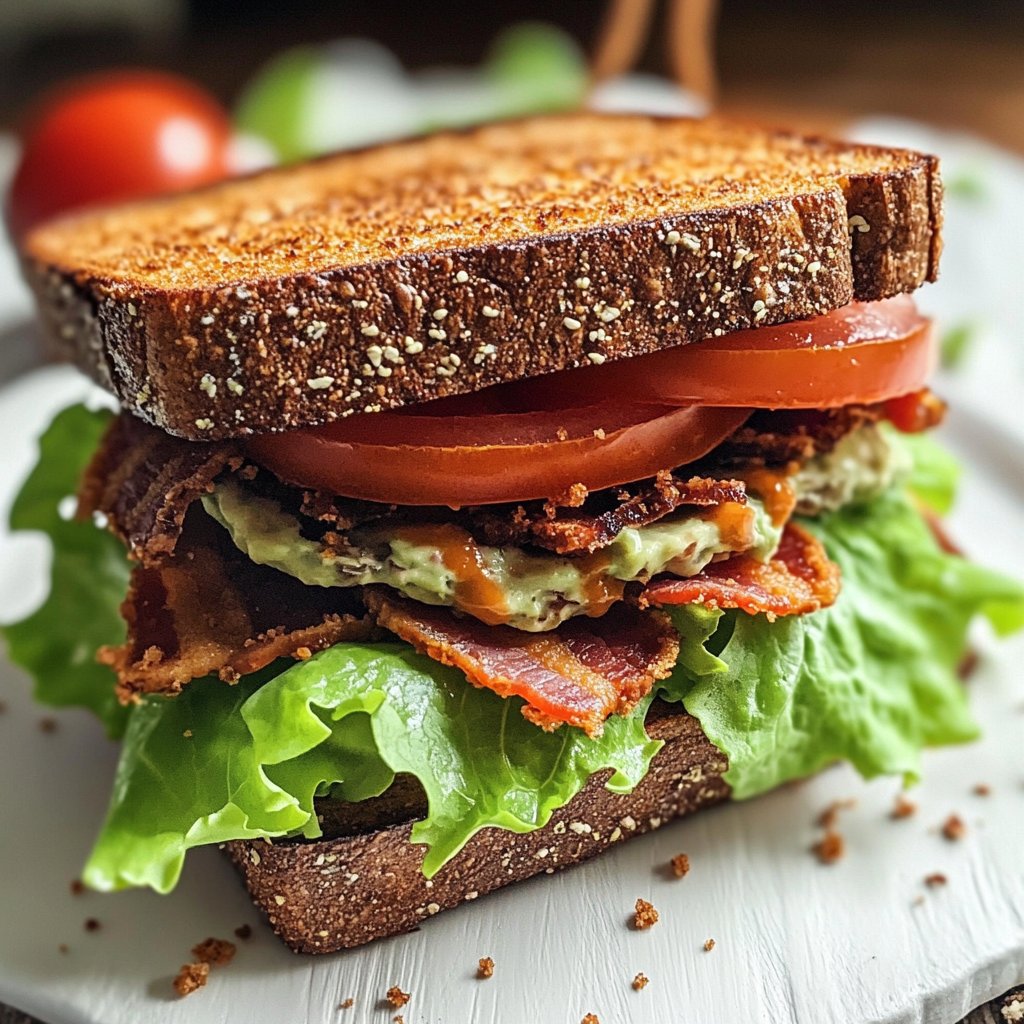Healthy BLT Sandwich Lunch