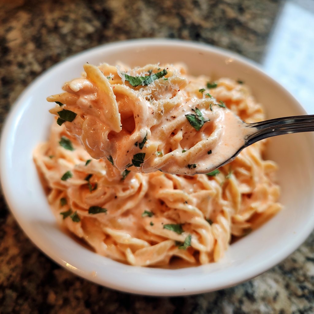 Rose Pasta with Creamy Pink Sauce