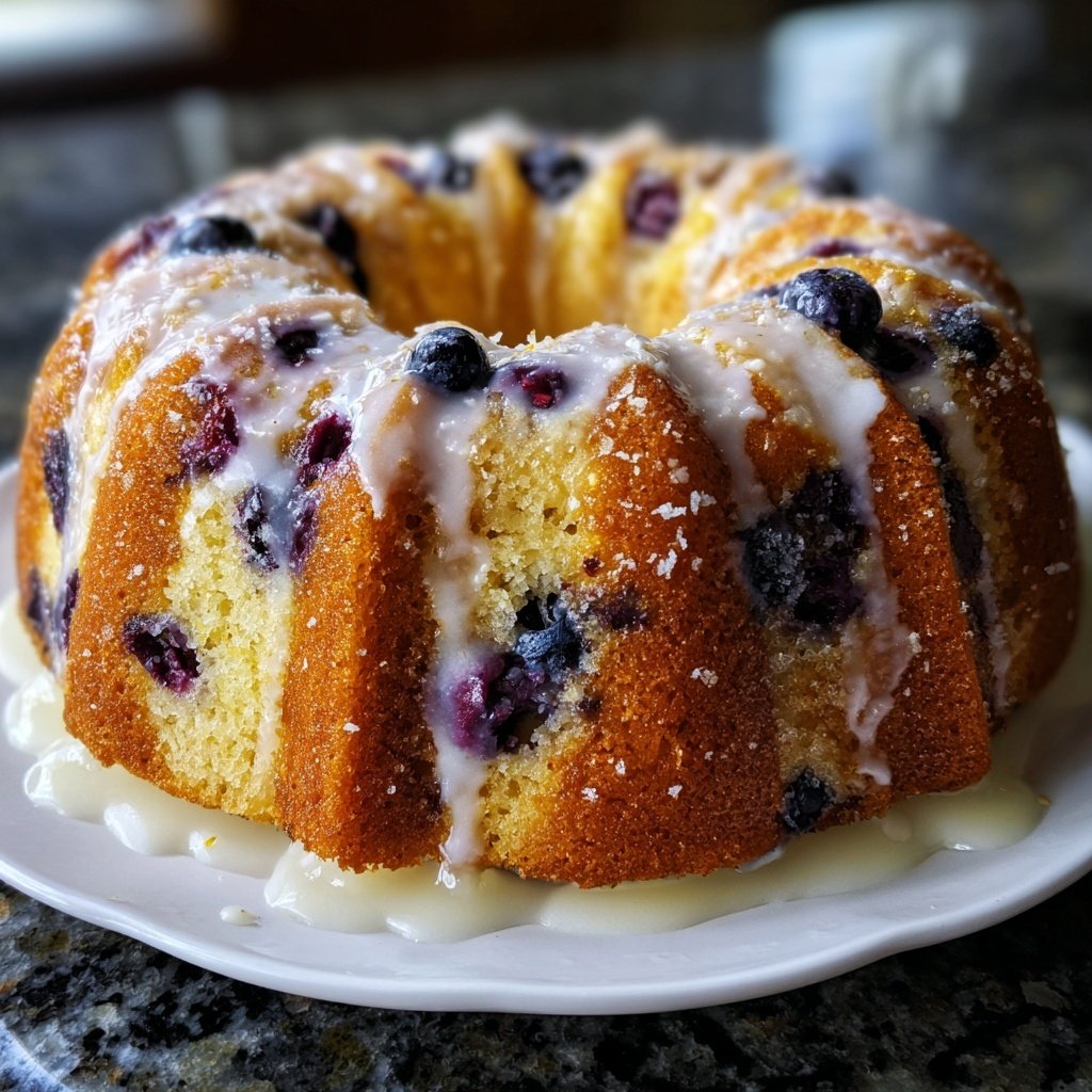 Blueberry Lemon Bundt Cake