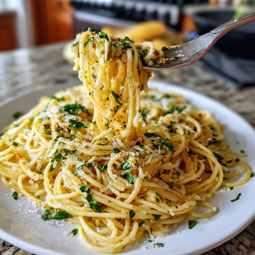 Quick & Easy 15-Minute Garlic Pasta