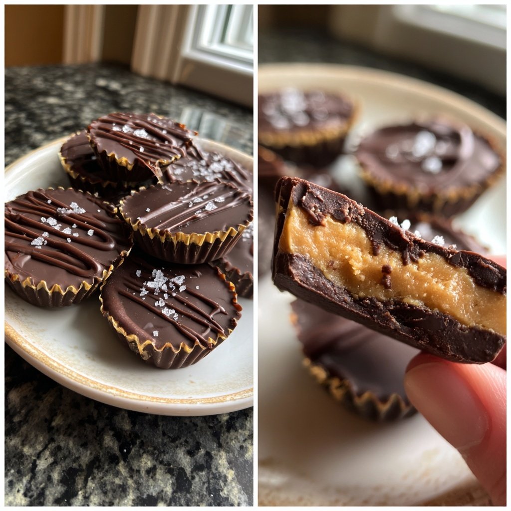 Homemade Reese’s Cups with Sea Salt
